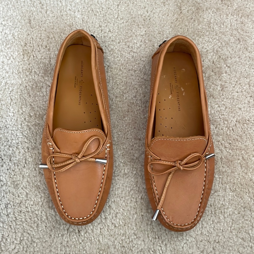 Mercanti Fiorentini Driving Loafers MF 3200 Camel